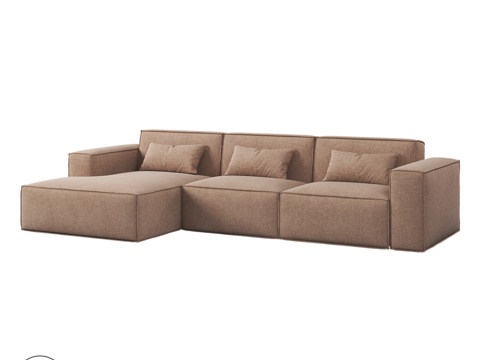  带接缝的OM LOFT沙发 0473d模型 