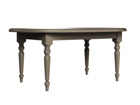  OM 经典款椭圆形伸缩餐桌 180 2203d模型 