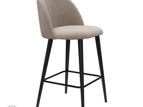  OM chair LONDON EASY BAR WOOD3d模型 