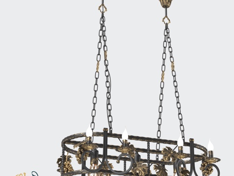  悬挂式水晶吊灯 RS108 8+3 Matilda3d模型 