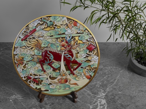  现代装饰摆件3d模型 