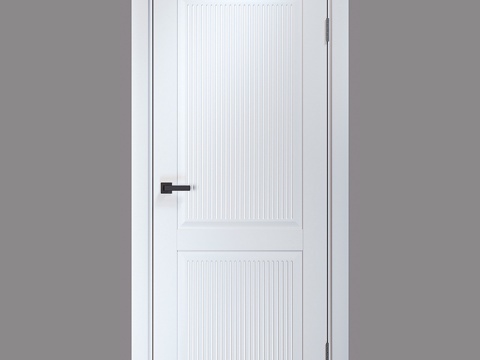  室内门 CARDA 型号 KN-10 白色柔软3d模型 