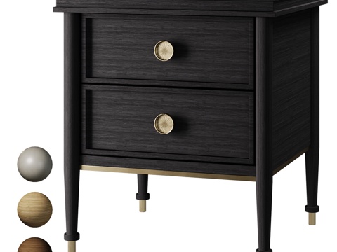  OM床头柜 ALEXANDRITE from GARNETH3d模型 