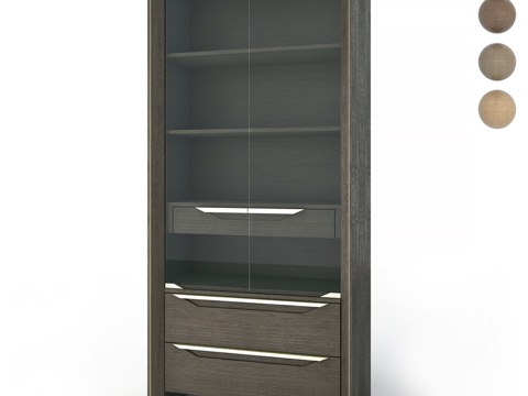  OM展示柜双门系列Frame3d模型 