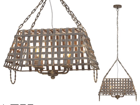  LoftDesigne 10023型号吊灯3d模型 