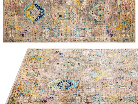  地毯“WAZIR” ROSE-MLT Art de Vivr3d模型 