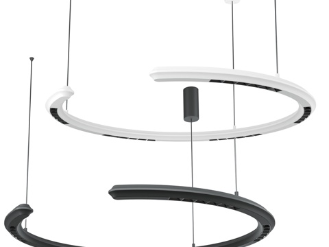  动态吊灯3d模型 