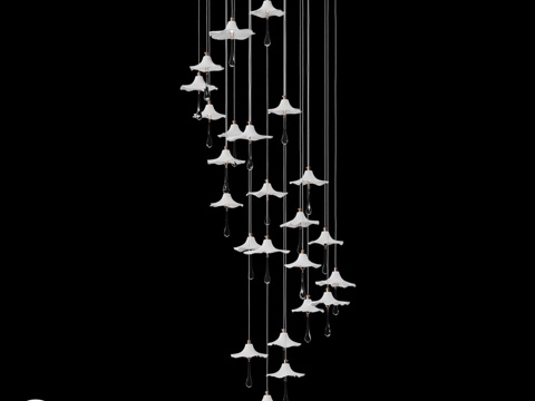  克洛伊德香格里拉水晶吊灯 C33 (art. 11335)3d模型 