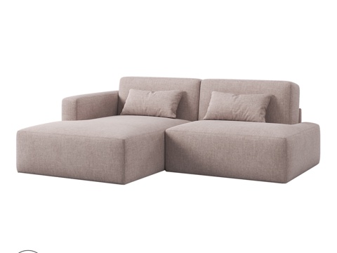 OM LOFT缝线款沙发 0233d模型