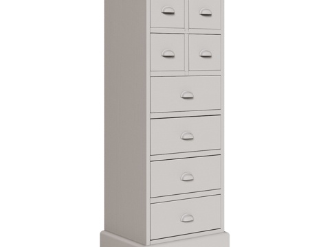  OM 8抽屉经典风格梳妆柜3d模型 