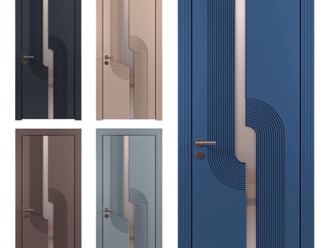  卡斯卡托现代系列一门款3d模型 