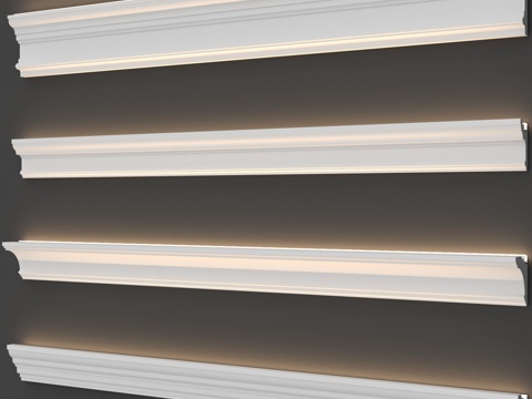  灯饰檐口 #76, #77, #108, #1133d模型 