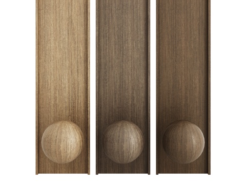  橡木贴面材料油3d模型 