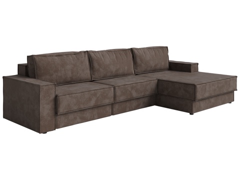  波尔图转角沙发床 （右）(2MP+MO)3d模型 