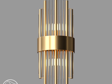  LampsShop.ru B4015-5 水晶壁灯 B 型3d模型 