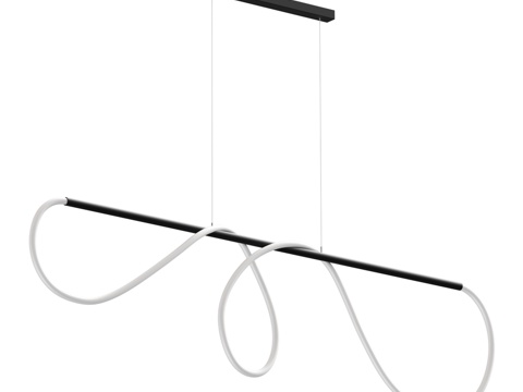  悬挂式LED线性灯带柔性霓虹灯L1503d模型 