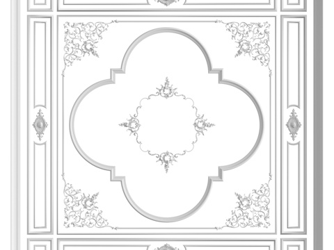  天花板组合第63号3d模型 