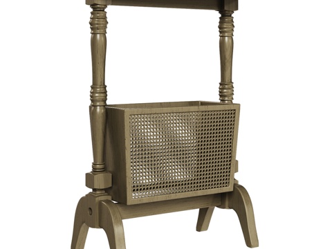  OM 经典风格杂志柜3d模型 