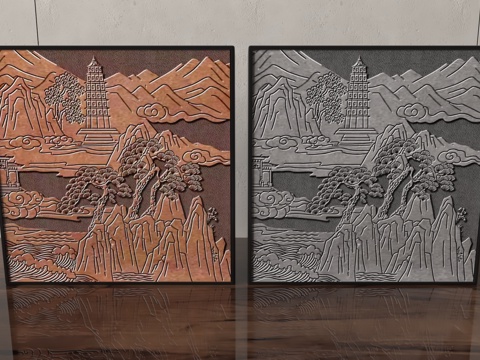  现代装饰摆件3d模型 