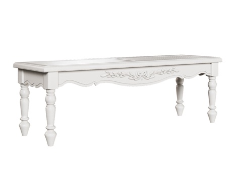  OM经典风格床尾长凳3d模型 