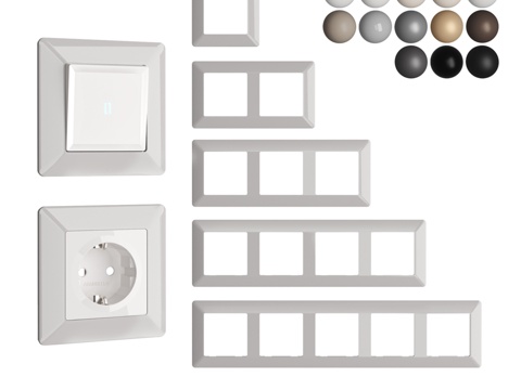  OM插座开关框架 Ambrella Volt s3d模型 