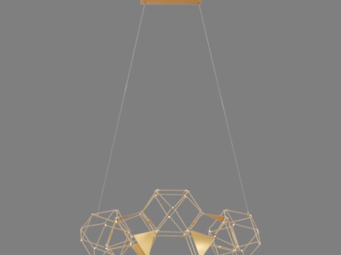  LED吊灯 Eurosvet 90368 5 Uma3d模型 