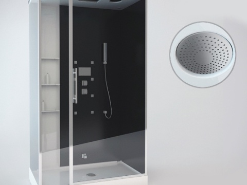  现代淋浴房 淋浴房3d模型 