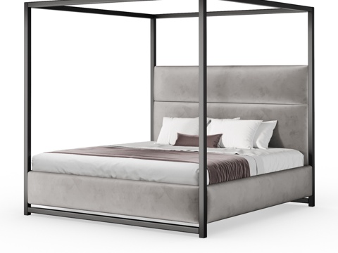  FIFTYFOURMS 立方体床3d模型 