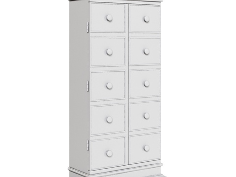  OM 斯堪的纳维亚风格小衣柜3d模型 