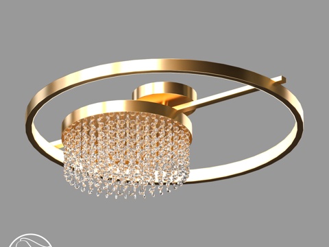  LampsShop.ru PL3165 金色胸针吊灯3d模型 