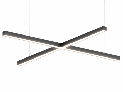  吊灯 X形轮廓灯3d模型 