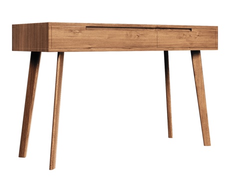  OM中世纪梳妆台带抽屉与镜子3d模型 