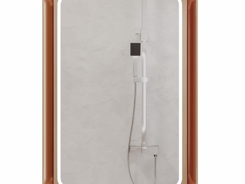  浴室镜 ABBER Kristall AT6701 带背光3d模型 