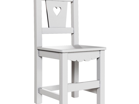  OM儿童北欧风格座椅3d模型 