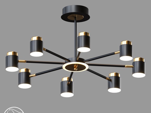  LampsShop.ru L1661 吊灯 说风格3d模型 