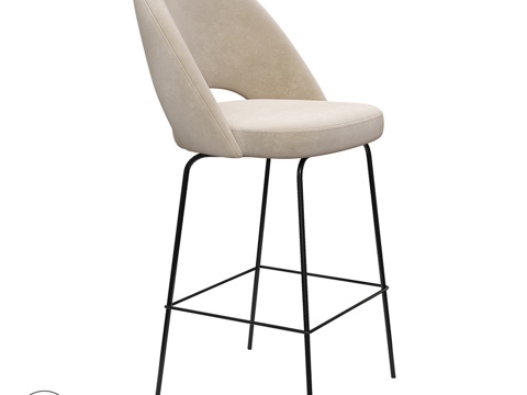  OM KUWAIT金属吧椅3d模型 