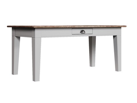  OM 180x90经典风格抽屉餐桌3d模型 