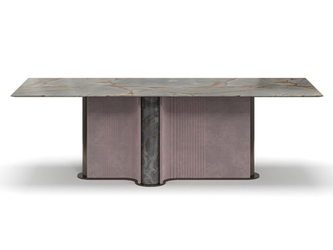  现代简约餐桌 餐桌 简约餐桌 方形餐桌 桌子3d模型 