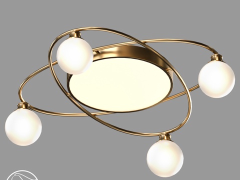  LampsShop.ru L1712 旗帜吊灯 C3d模型 