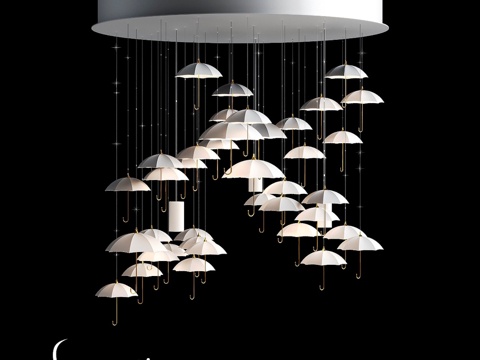  萨加蒂·雷内水晶吊灯 Re.703d模型 