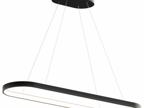  LED吊灯 Oval 椭圆形内置环形灯 OM3d模型 