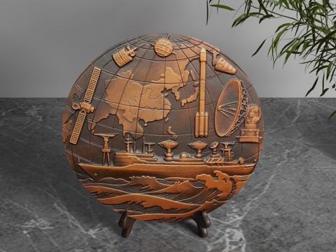  现代装饰摆件3d模型 