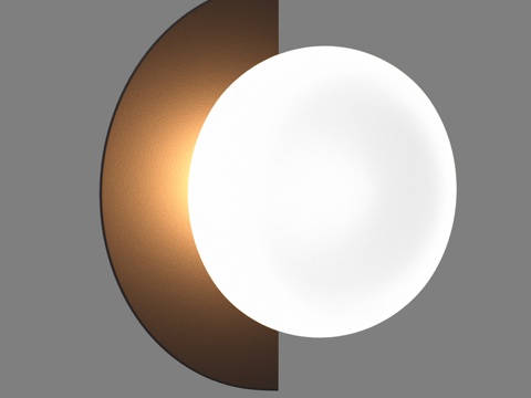  OM玻璃罩壁灯 Eurosvet 70150 1 Mo3d模型 