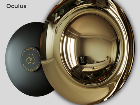  OM 艺术物件 镜面镶板 Oculus mod. 0243d模型 