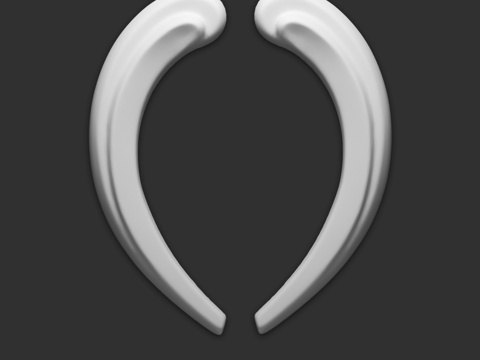  SDT76 中心装饰（对）3d模型 