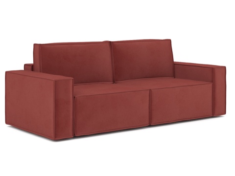  直线沙发 Klark 双人组合带宽扶手3d模型 