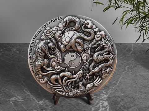  现代装饰摆件3d模型 