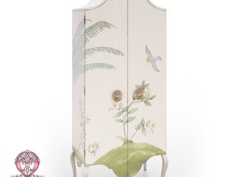  (OM) 鸢尾花双门衣柜 Romano Home3d模型 