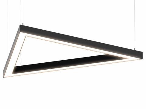  三角形轮廓吊灯3d模型 