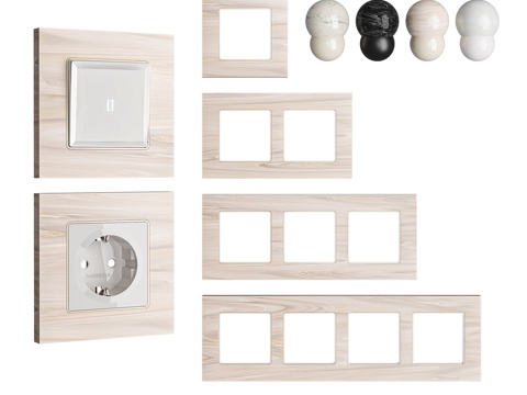  OM 插座开关框架 Ambrella Volt G3d模型 